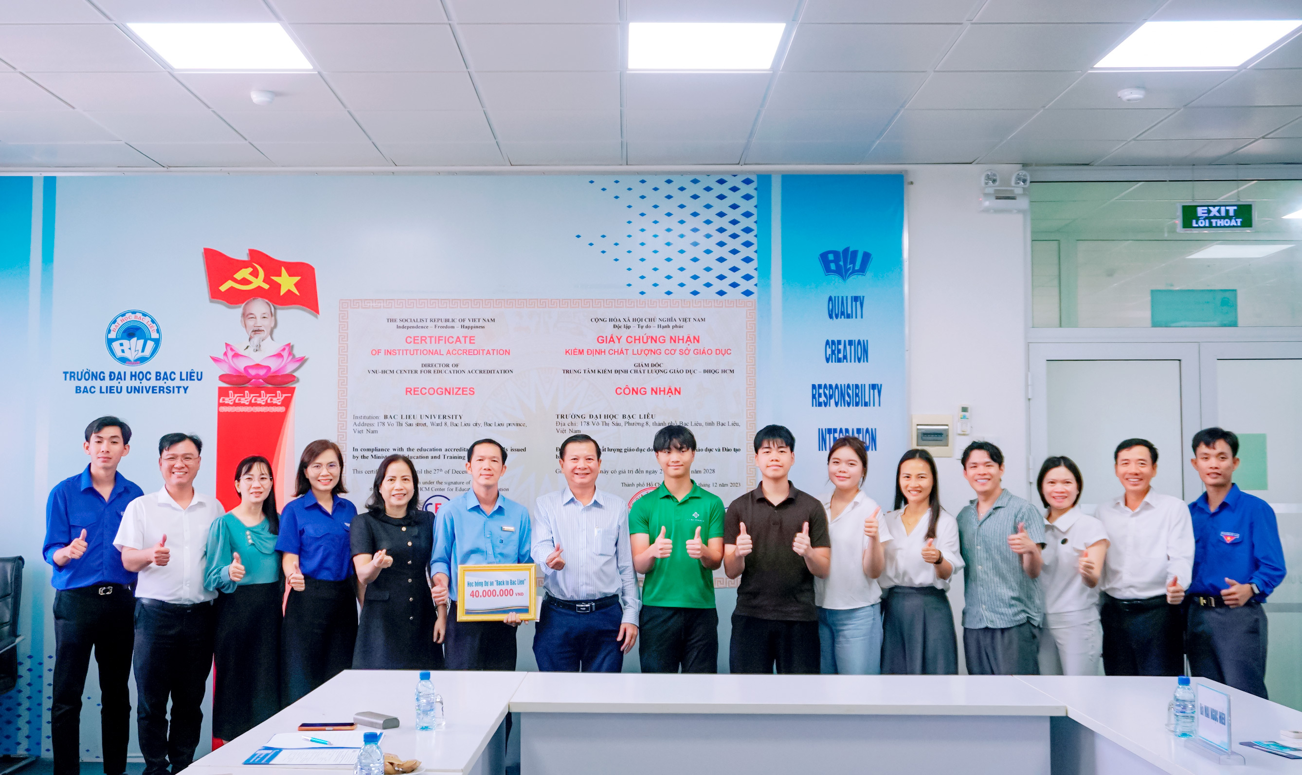 Trường Đại học Bạc Liêu tiếp đoán đại diện Dự án “Back to Bac Lieu” và tiếp nhận học bổng hỗ trợ sinh viên